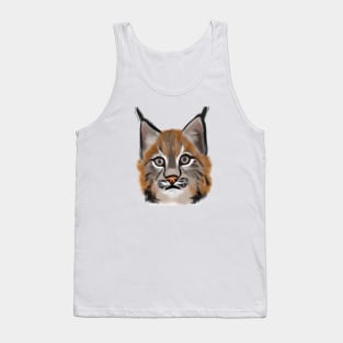 Cute Bobcat Drawing Tank Top